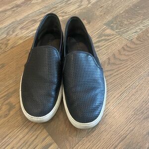 Black Slip-On Men's Shoes